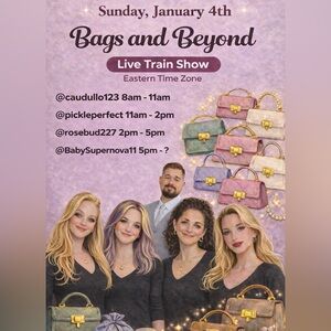 Sunday January 4th 8 am 
Bags & Beyond Train